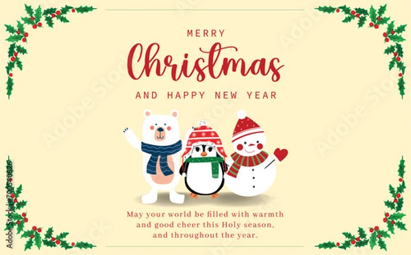 Obraz christmas greeting card