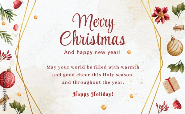 Obraz christmas greeting card