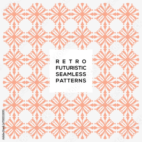Fototapeta Decoration pattern futuristic seamless pattern