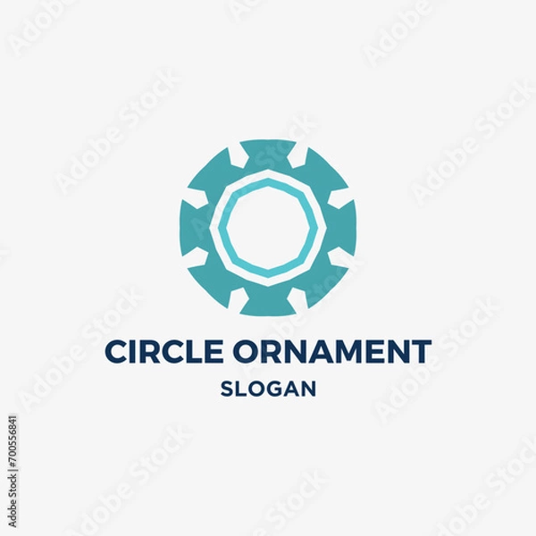Fototapeta Circle ornament logo vector design
