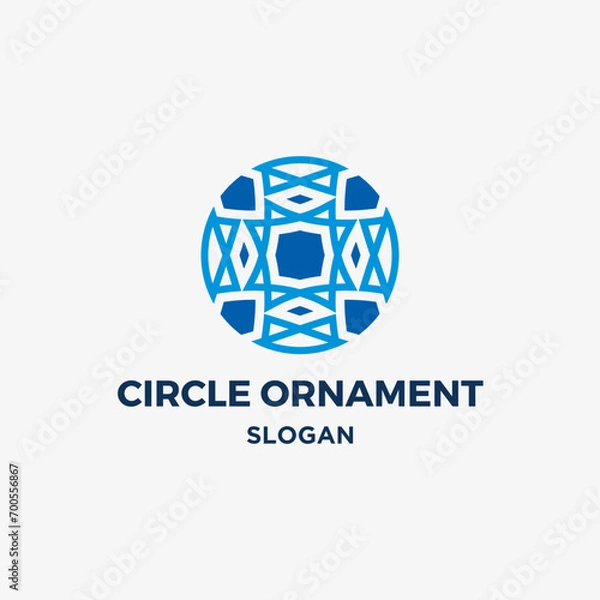 Fototapeta Circle ornament logo vector design
