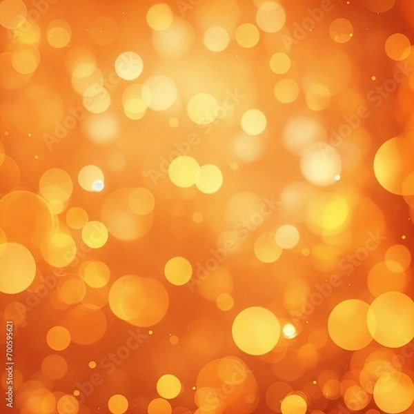Fototapeta Orange and Gold Abstract bokeh background