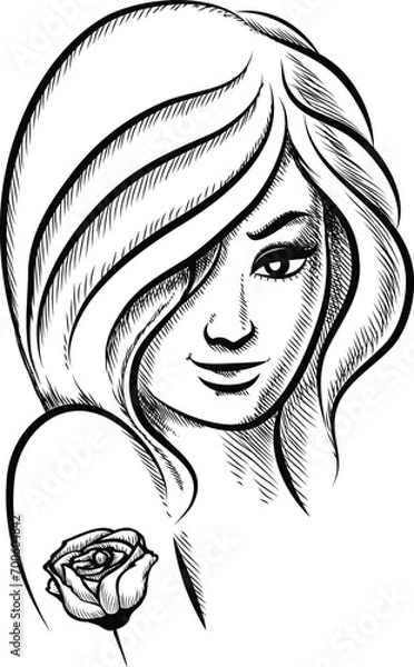 Fototapeta sketch of person