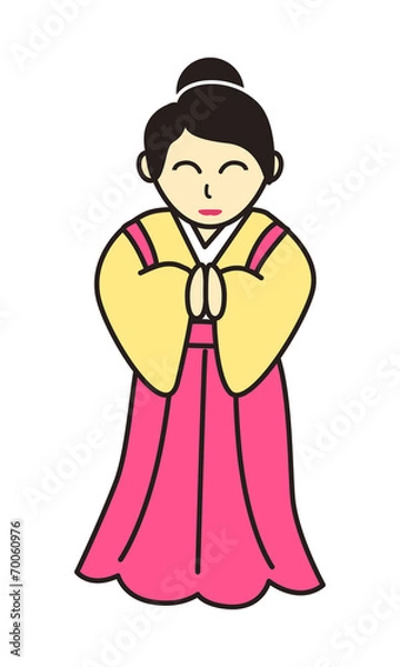 Obraz チマチョゴリ イラスト