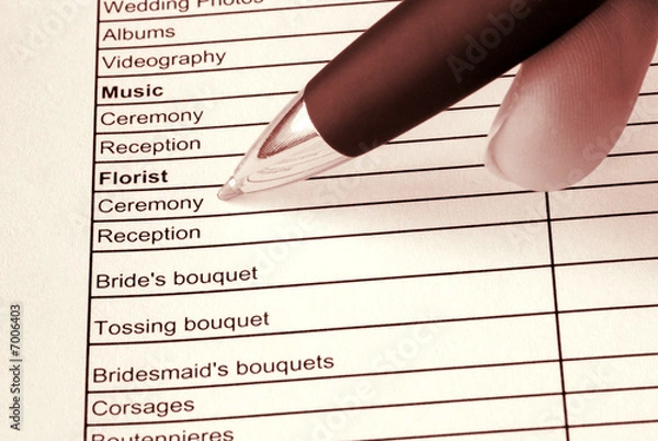 Obraz Wedding planner