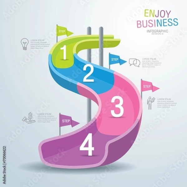 Obraz Info graphics vector design template