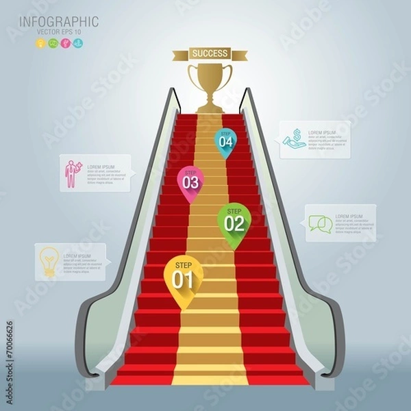 Obraz Info graphics vector design template