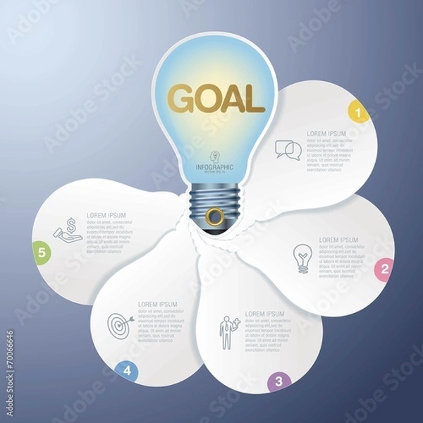 Obraz Info graphics vector design template