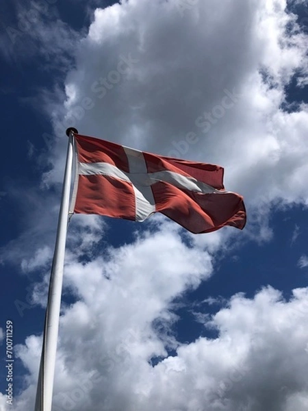 Obraz flag against blue sky