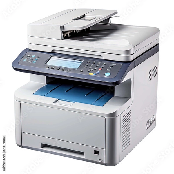 Obraz  Iprinter fax machine fax laser printer scanner computer printer isolated on transparent background