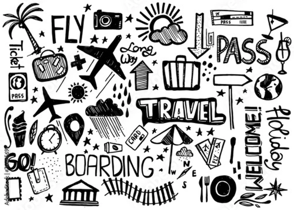 Fototapeta Travel Sketch