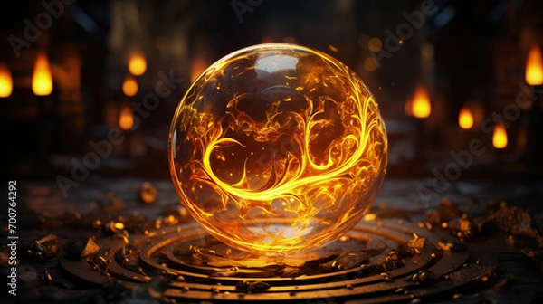 Obraz mystical fire sphere