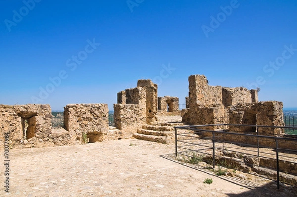 Fototapeta Swabian Castle of Rocca Imperiale. Calabria. Italy.