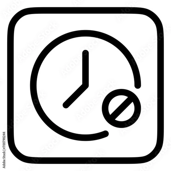 Obraz Editable countdown timer off vector icon. Part of a big icon set family. Perfect for web and app interfaces, presentations, infographics, etc