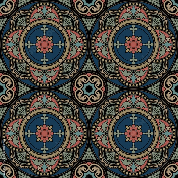 Fototapeta Pattern on the dome. Vector illustrations.