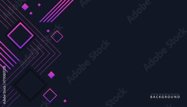 Obraz Black Modern Corporate Purple Gradient Lines Background