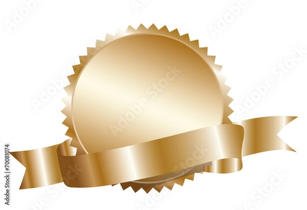 Obraz Blank  gold label