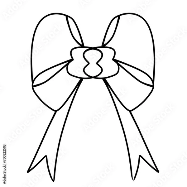 Fototapeta bow ribbon line decorative
