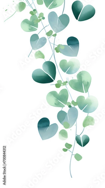 Fototapeta eucalyptus leaves art