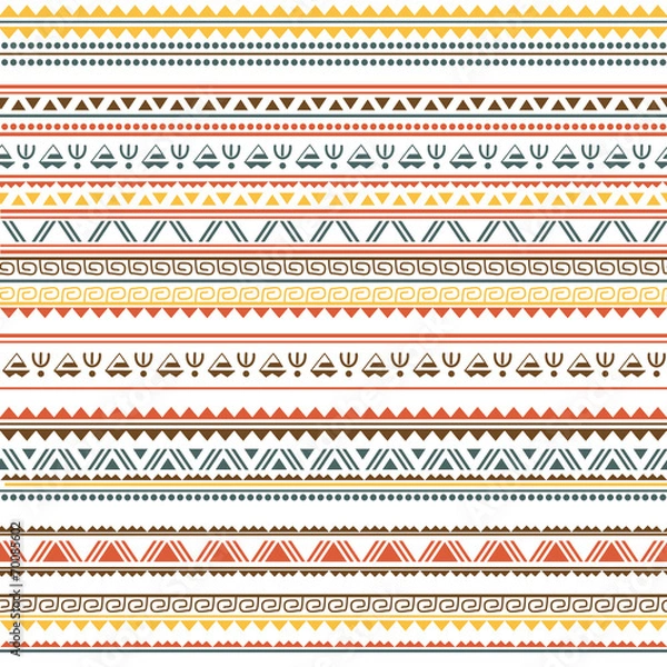 Obraz Tribal ethnic seamless pattern