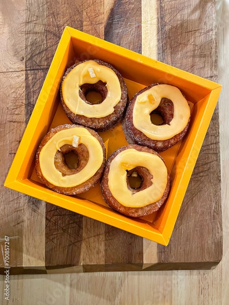 Fototapeta croissant donuts