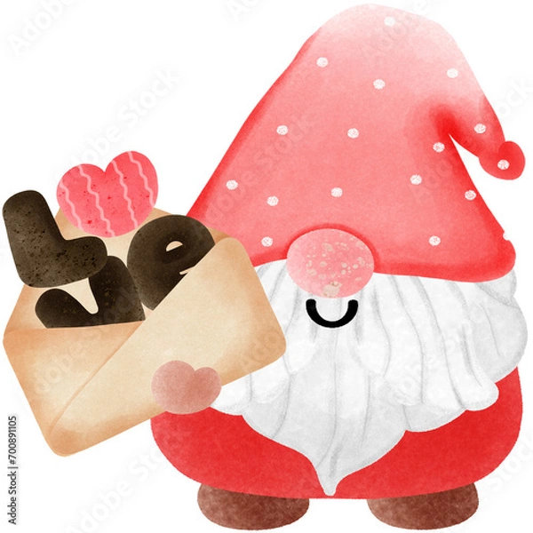 Obraz Valentines Day gnome