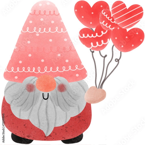 Obraz Valentines Day gnome