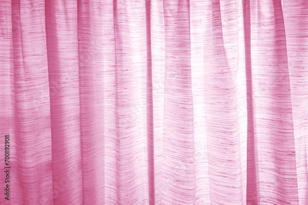 Obraz Background Pink Curtains hanging on the window