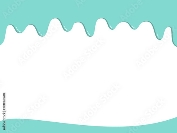 Fototapeta 溶けたチョコが垂れたフレーム