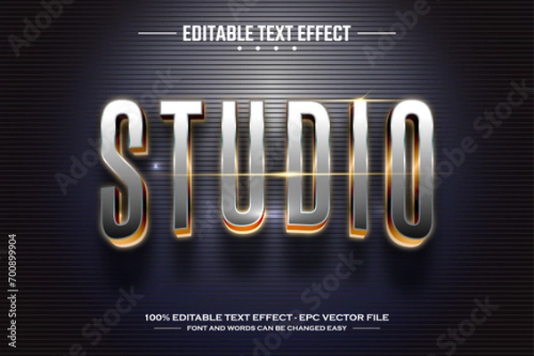 Obraz Studio 3D editable text effect template