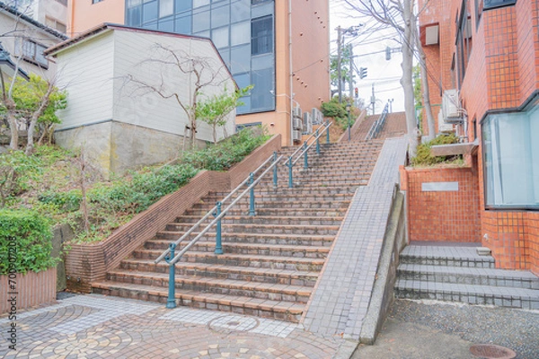 Fototapeta 新潟　どっぺり坂