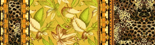 Obraz geometrical pattern digital shirt design