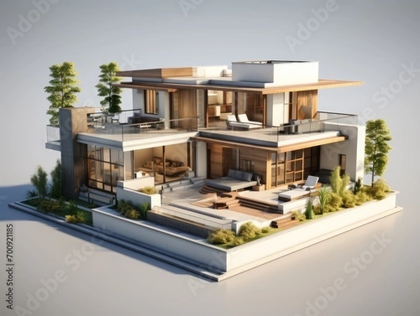 Fototapeta modern home interior