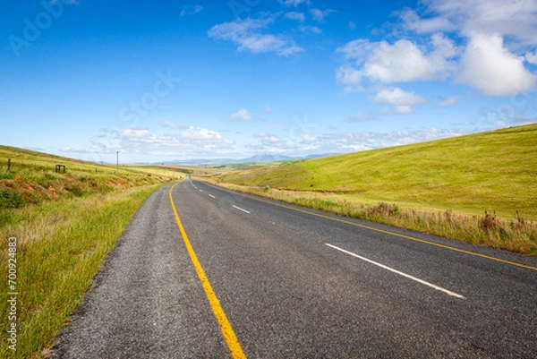 Fototapeta The N2 highway, which runs through the winelands and garden route of the Western Cape, is a wellmaintained and well travelled road which gives access to many reas of the garden route.