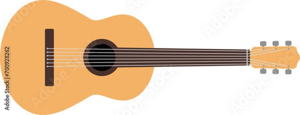 Fototapeta vector of an acoustic guitar musical instrument