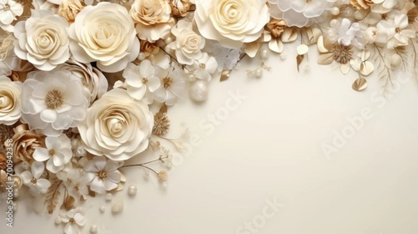 Obraz wedding background with copyspace for text