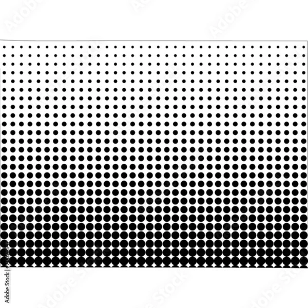 Fototapeta Illustration of map with halftone dots - Colorado.