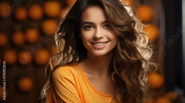 Fototapeta A beautiful model actress