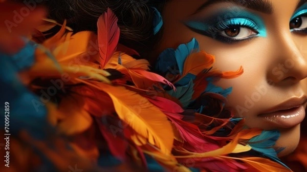 Fototapeta A beautiful model actress