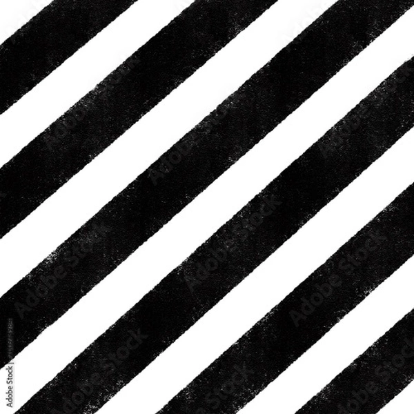 Obraz Black And White Diagonal Stripe