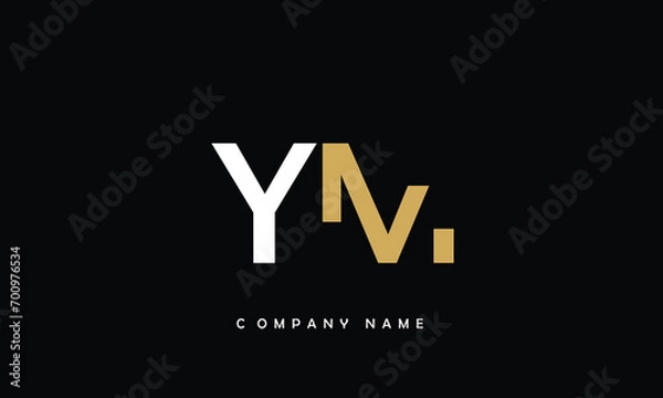 Obraz YM, MY, Y, M Abstract Letters Logo Monogram