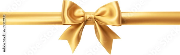Obraz gold bow and ribbon