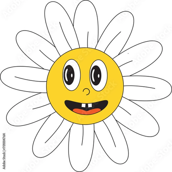 Obraz Retro Flower Illustration