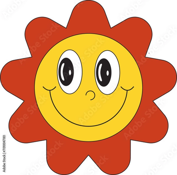 Obraz Retro Flower Illustration