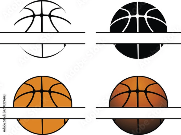 Fototapeta Basketball Designs Name Space is a sports design template that includes a graphic basketball and a space for your own text. This design is great for advertising and promotion such as t-shirts.