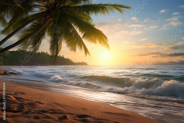 Fototapeta Serenity on a Tropical Shoreline