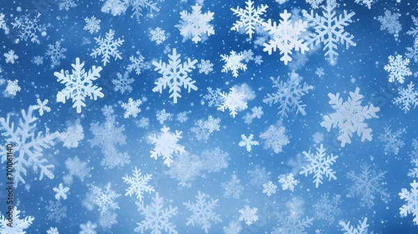 Fototapeta snowflakes pattern texture, ice and falling snow background, ice stars, winter background