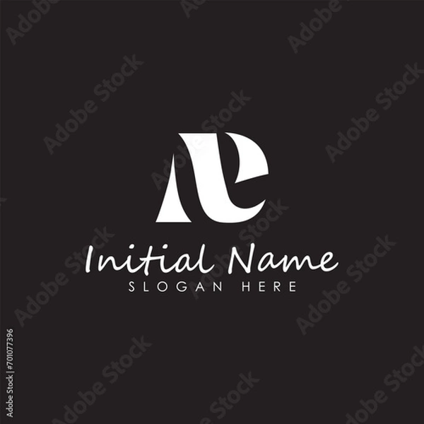 Fototapeta AC  letter logo design template Abstract Monogram Symbol 