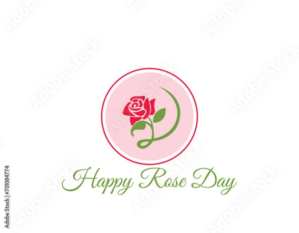 Fototapeta  Happy rose Day, Happy Chocolate Day, Happy Valentine Day, Happy Hug Day, Happy Propose Day and Happy Kiss Day logo design vector illustration