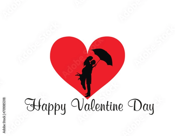 Fototapeta Happy Valentine Day, Happy Chocolate Day, Happy Rose Day, Happy Teddy Day, Happy Hug Day, Happy Propose Day and Happy Kiss Day logo design vector illustration